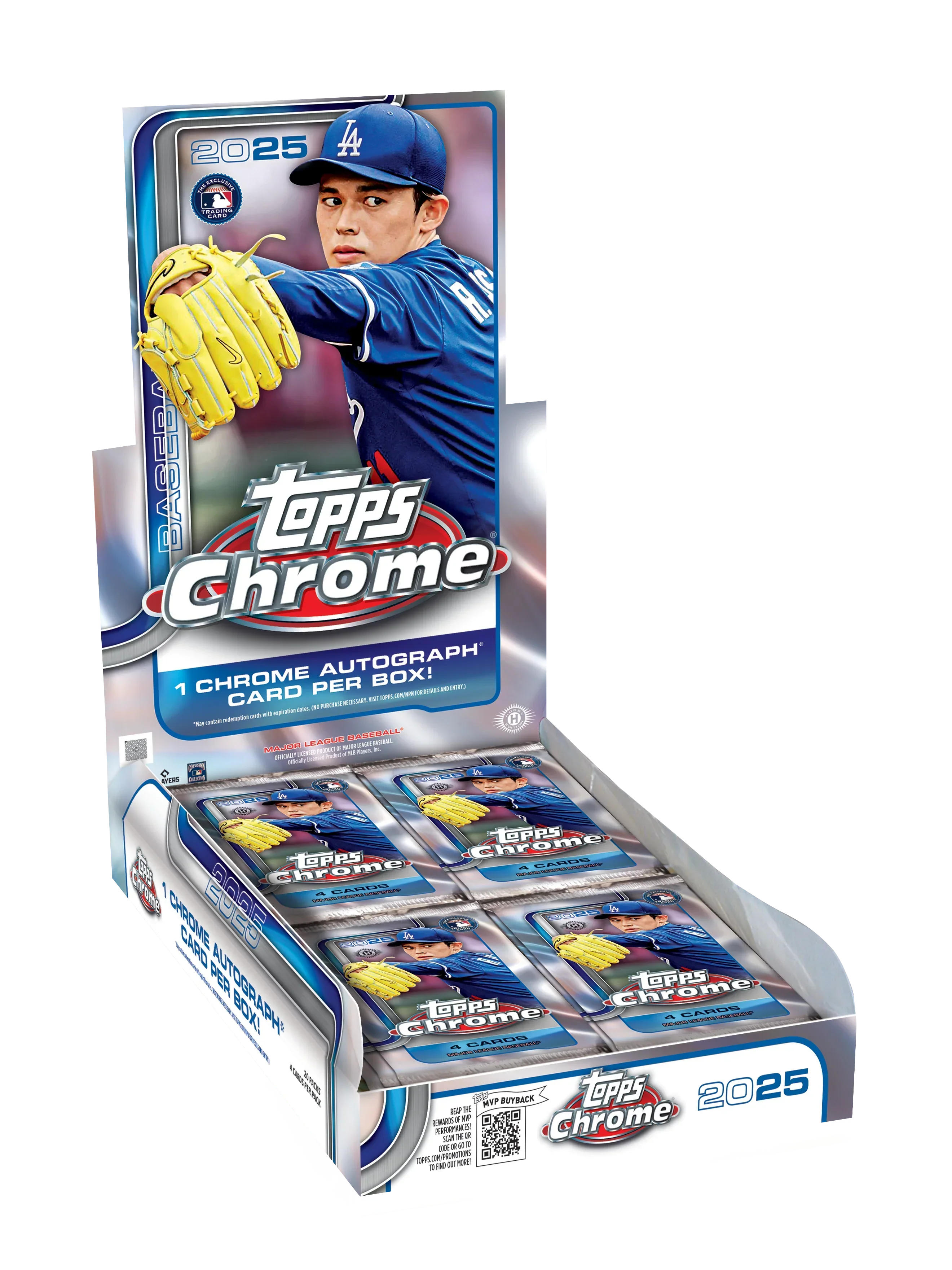 2025 Topps Chrome Baseball Hobby 12 Box Case