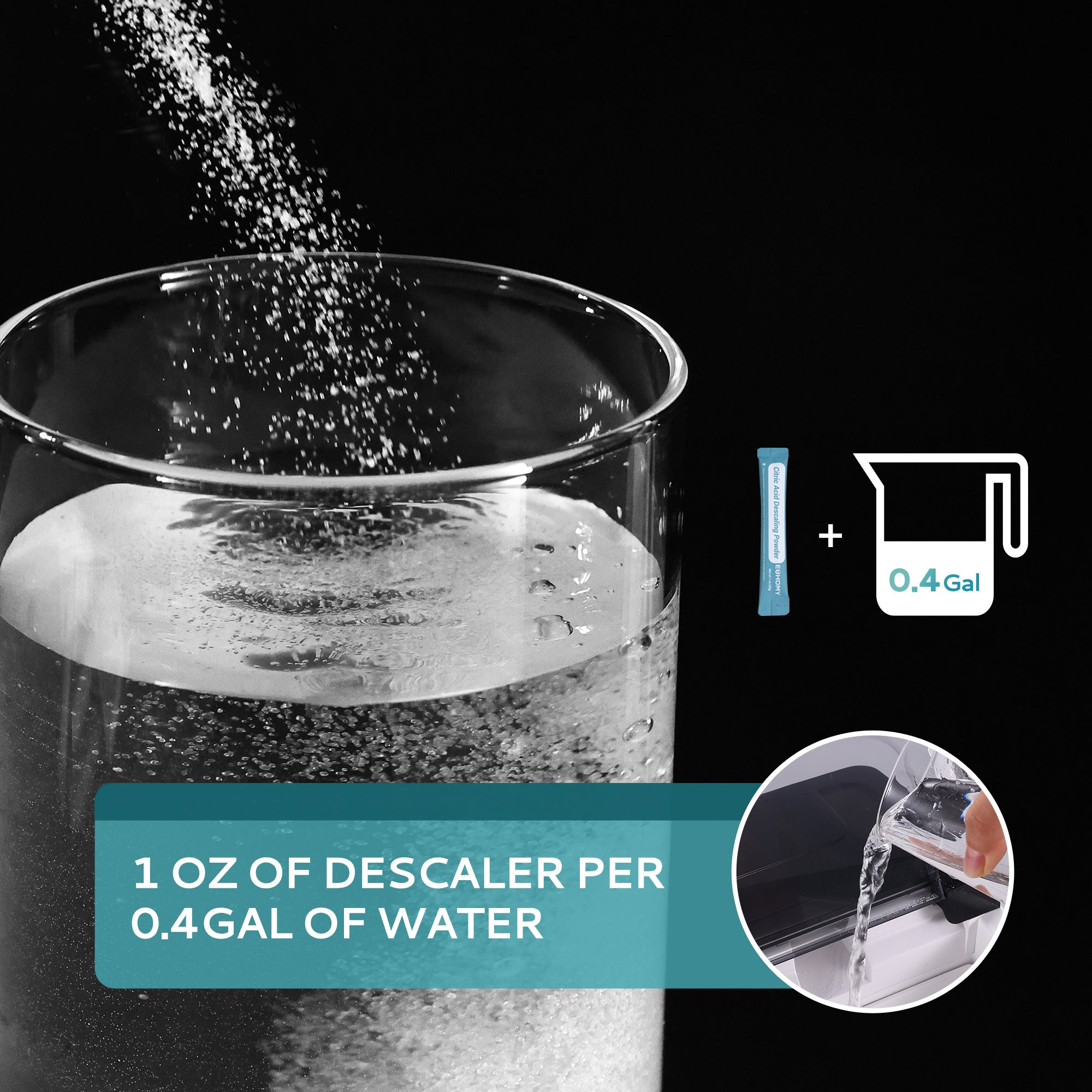Ice Maker Cleaner Organic Citric Acid Safe Odor Free 4 Packs Mecila