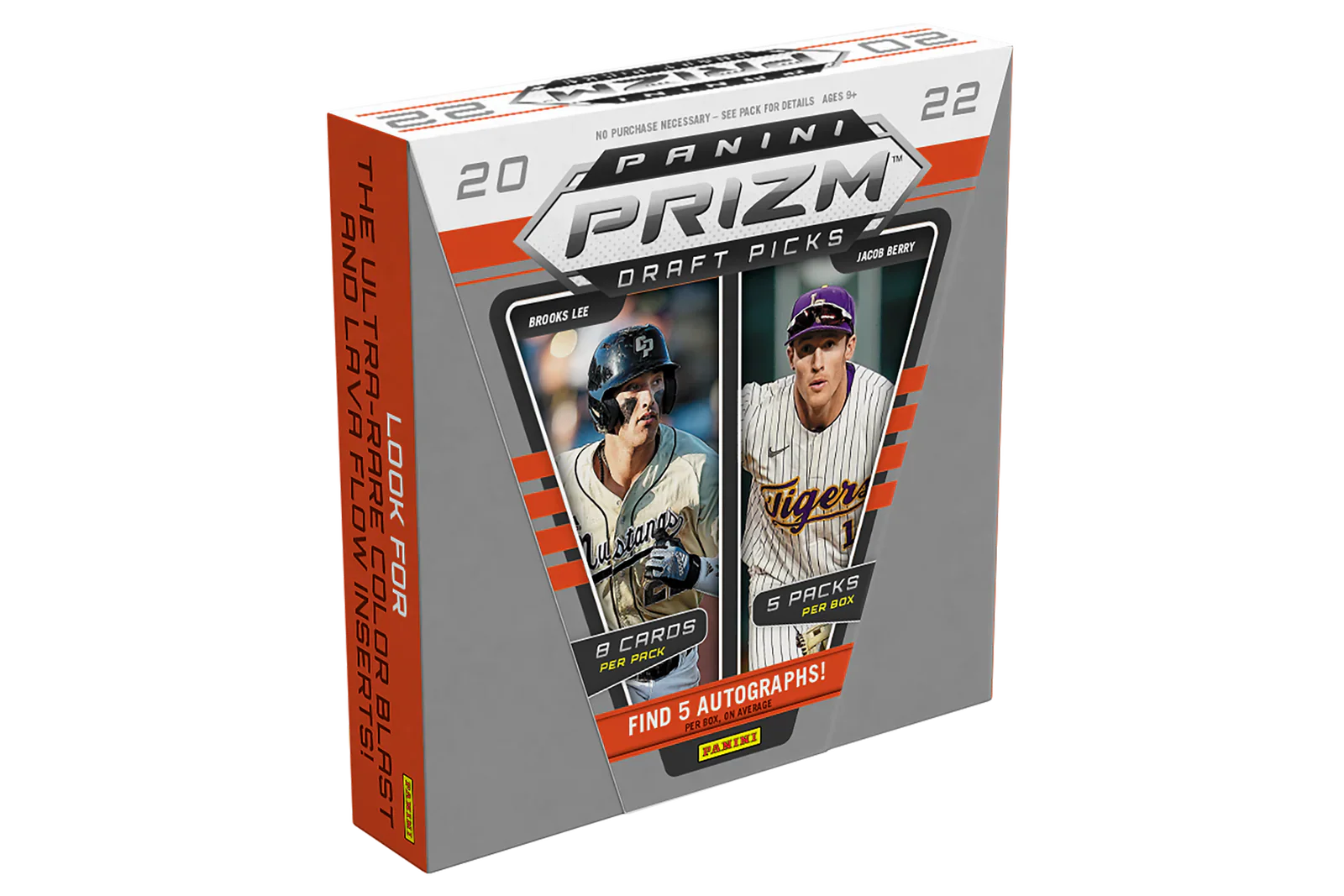 2022 Panini Prizm Collegiate Draft Picks Baseball Hobby 16 Box Case